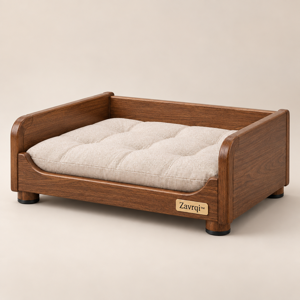 Zavrqi™ Wooden Pet Sofa Bed image 01