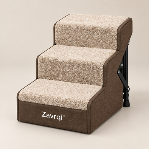 Zavrqi™ Foldable Bedside Pet Steps image 01