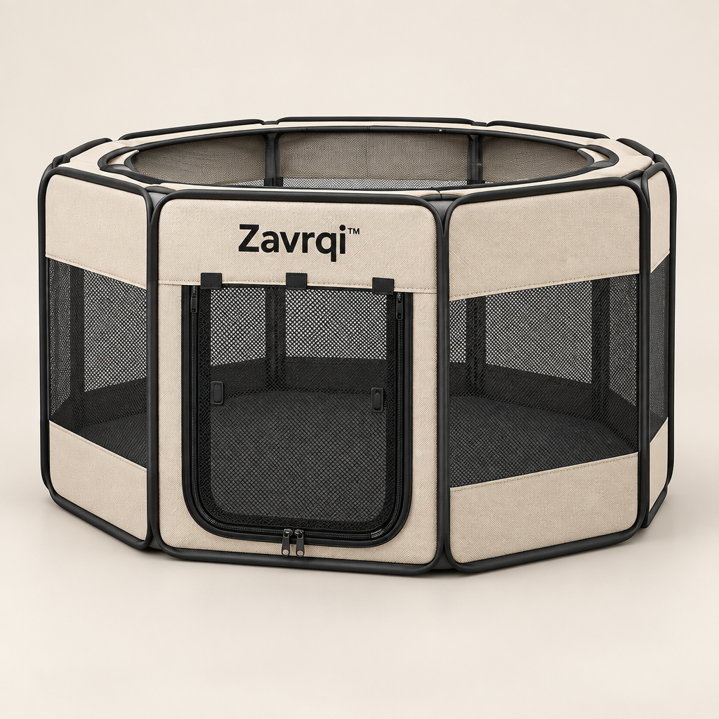 Zavrqi™ Foldable Indoor Pet Playpen image 01